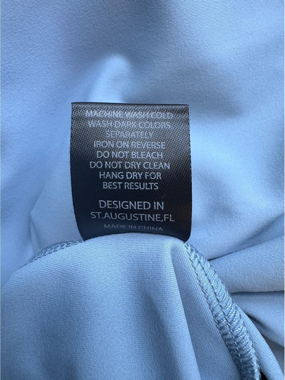 AndersonOrd Performance Golf Hoodie Jacket Men’s L Blue Full Zip Stretch - Picture 9 of 9